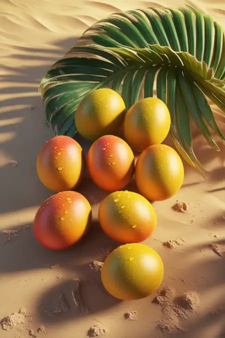 Summer Mango Background Design - Free Mango Background Download