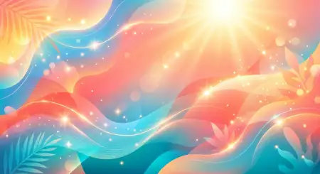 Free Summer Sunshine Background With Glowing Light Effects Background Image Download
