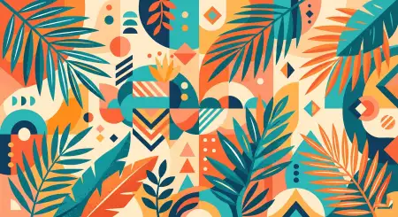 Free Summer Tropical Leaves Background For Branding Design Background Image Download