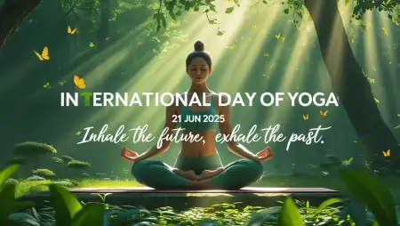 Sunrise Yoga AI Image For 21 June 2025 - Free Ternational Day Of Yoga 2025 Download