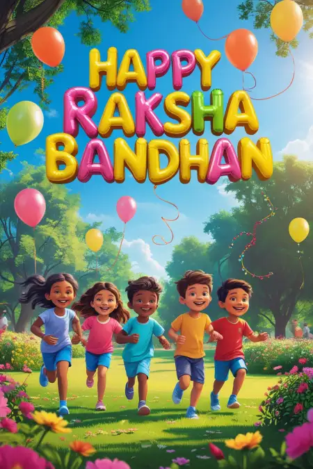 Sweet And Short Rakhi Status For Kids - Free Happy Raksha Bandhan Wishes For Children Download