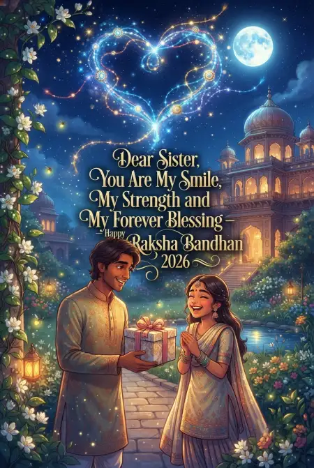Sweet Brother Sister Wishes For Rakhi 2026 - Free Happy Raksha Bandhan Wishes 2026 Download