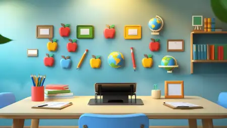 Teacher Desk Zoom Background Hd - Free Zoom Background Download