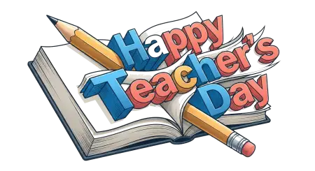 Teachers Day Books And Pencil Png - Free Teachers Day Png Download