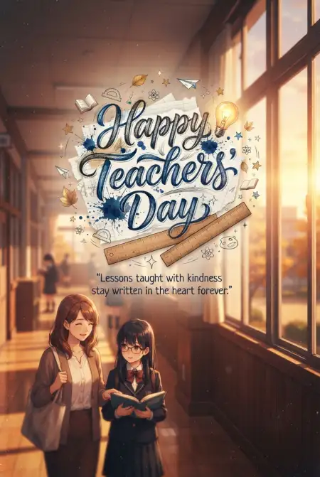 Free Teachers Day Cards For Class Teacher Image Download