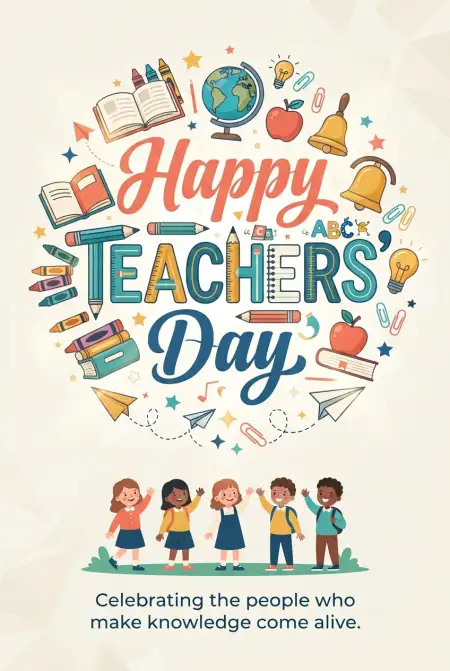Free Teachers Day Cards For Whatsapp Image Download