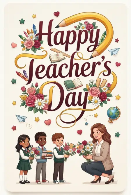 Free Teachers Day Cards Images Image Download