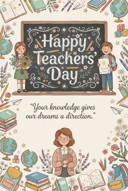 Free Teachers Day Cards With Meaningful Quotes Image Download