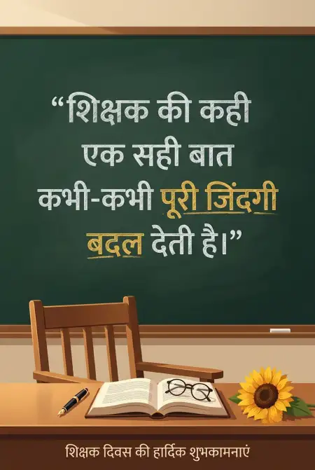 Teachers Day Emotional Quotes In Hindi - Free Teachers Day Wishes In Hindi Download