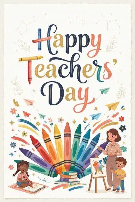 Free Teachers Day Greeting Card Design Image Download