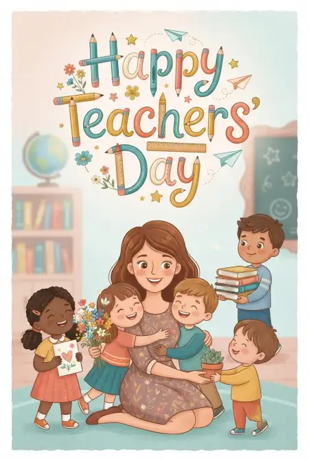 Free Teachers Day Greeting Card Image Download