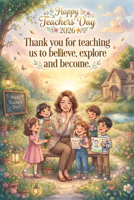 teachers day greetings with thank you message