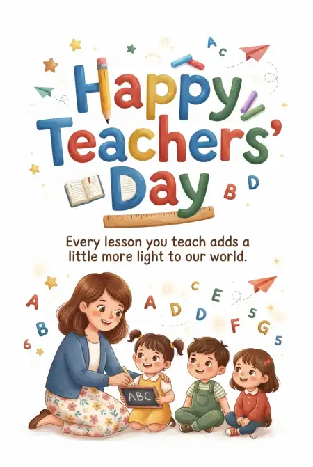 Teachers Day India 2026 Greetings In English - Free Teachers Day India 2026 Download