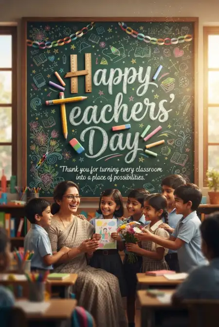 Teachers Day India 2026 Wishes For School Teacher - Free Teachers Day India 2026 Download