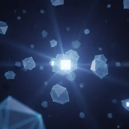 Tech Background With Glowing Particles - Free Tech Background Download