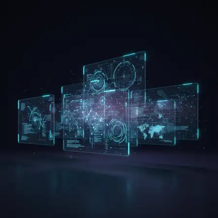 Technology Background With Abstract Shapes - Free Tech Background Download