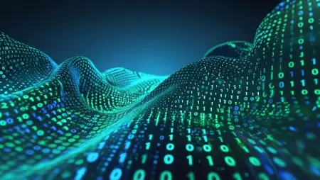Technology Background With Binary Code - Free Background Download