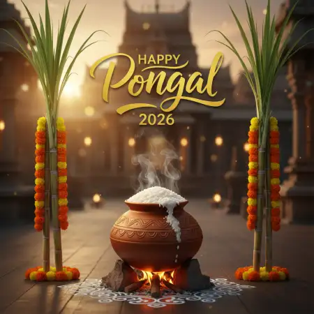Free Thai Pongal Wishes For Farmers 2026 Background Download