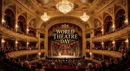 Theatre Day Promotional Design For Business - Free World Theatre Day Download