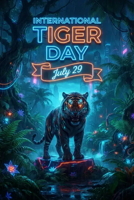 Tiger Day 2026 Creative Poster - Free International Tiger Day 2026 Download