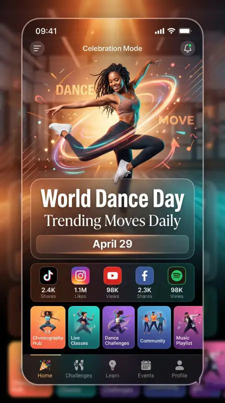 Tiktok Dance Trends World Dance Day - Free World Dance Day 2026 Download