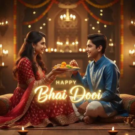 Top 10 Bhai Dooj Images With Text Overlay Wishes - Free Bhai Dooj Download