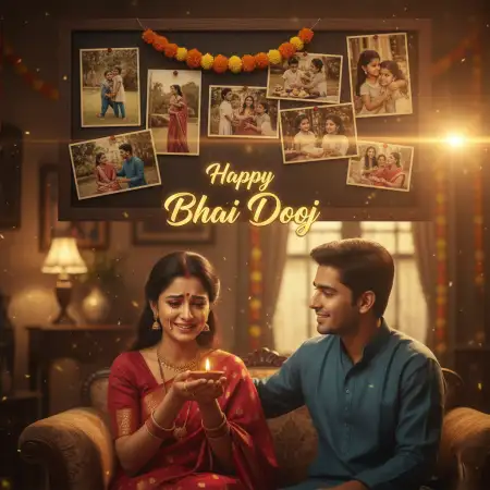 Top Bhai Dooj Celebration Messages With Gifts For Sister - Free Bhai Dooj Download