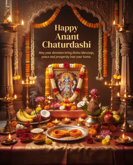 traditional anant chaturdashi wishes 2026