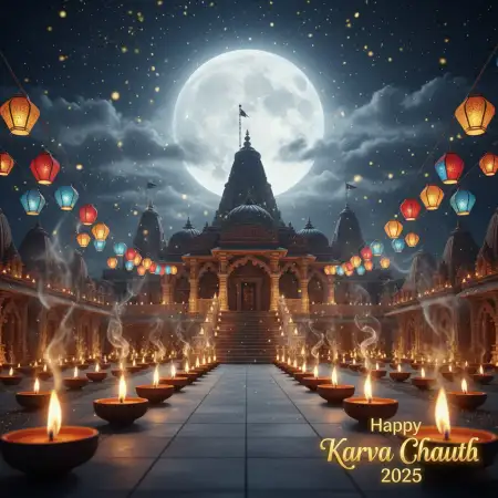 Traditional Happy Karva Chauth 2025 Shayari In Hindi - Free Hindi Shayari Download
