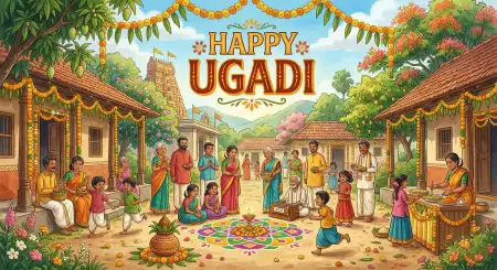 Free Traditional Happy Ugadi Celebration Images Background Image Download