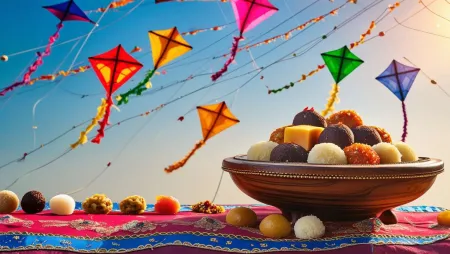 Traditional Indian Makar Sankranti Background Image - Free Background Download