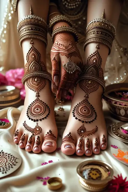 Traditional Indian Mehndi Design Photo - Free Related Mehndi Design Image