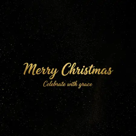 Free Traditional Merry Christmas Wishes Text Background Download