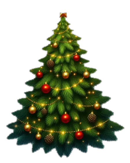 transparent christmas tree png image