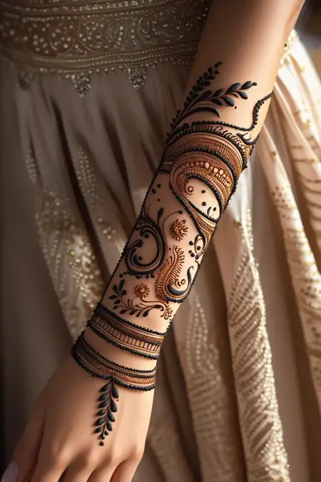Trending Mehndi Design For 2025 Weddings - Free Related Mehndi Design Image