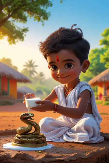 Trending Nag Panchami Image For Reels - Free Happy Nag Panchami Download
