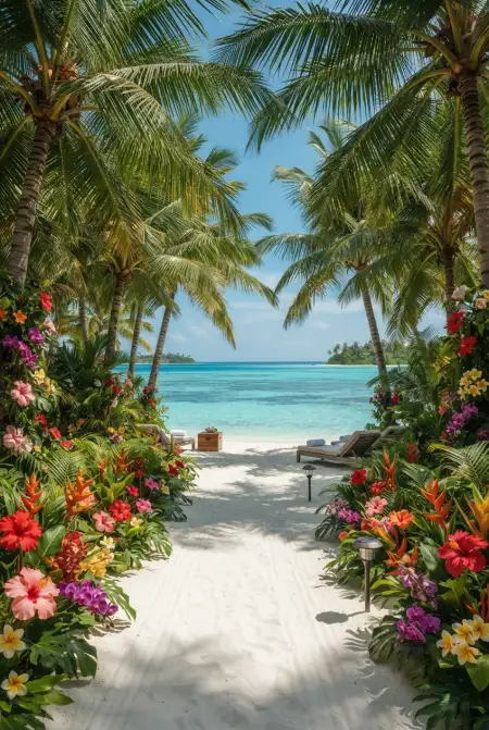 Tropical Beach Background For Poster - Free Tropical Summer Background Download