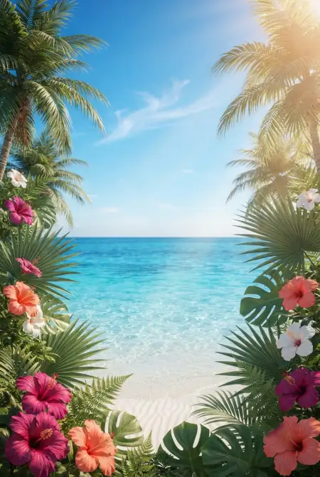 Tropical Bright Summer Background - Free Tropical Summer Background Download