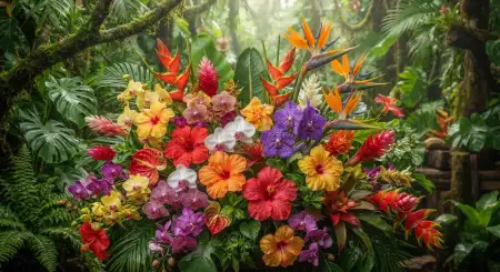 Tropical Flower Background - Free Tropical Summer Background Download