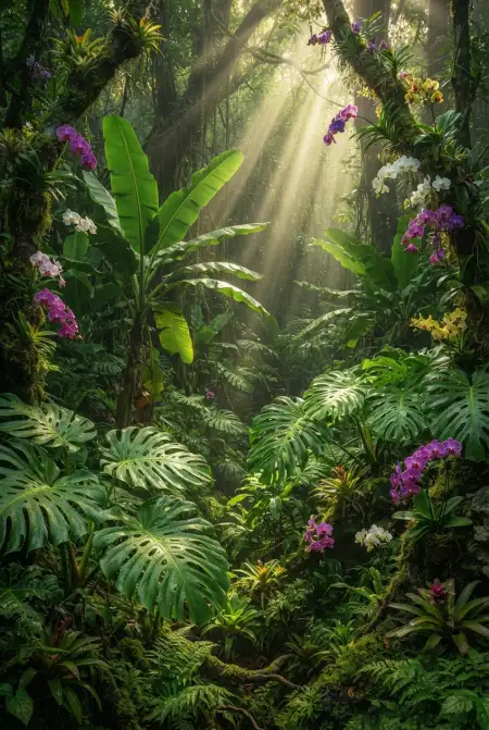 Tropical Jungle Background - Free Tropical Summer Background Download