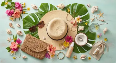 Tropical Summer Editable Background - Free Tropical Summer Background Download
