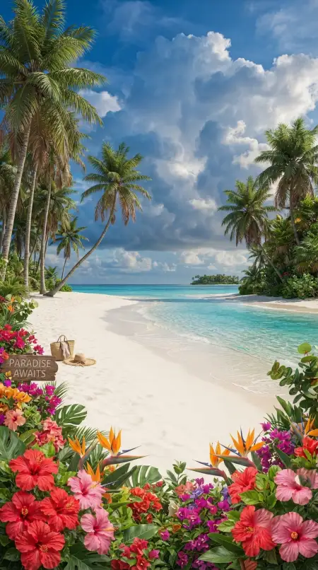 Tropical Vacation Background - Free Tropical Summer Background Download