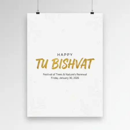 Tu Bishvat Printable Wishes - Free Happy Tu Bishvat Download