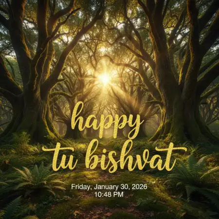 Tu Bishvat Traditional Wishes - Free Happy Tu Bishvat Download