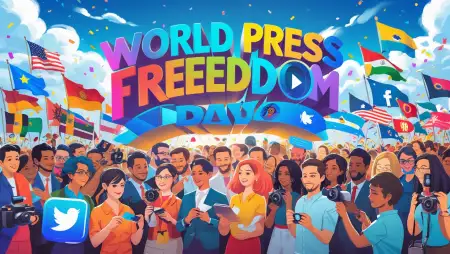 Typography Design For Press Freedom Day - Free World Press Freedom Day Download
