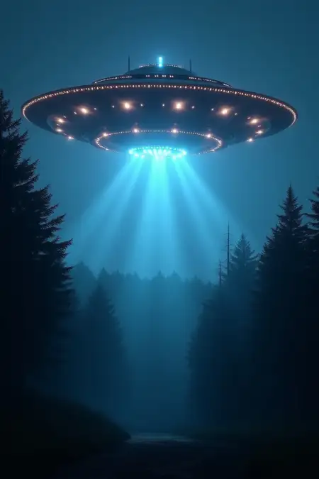 Ufo Beam Light Photo Effect - Free World Ufo Day 2025 Download