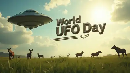 Ufo In Sky Image For Blogs - Free World Ufo Day 2025 Download