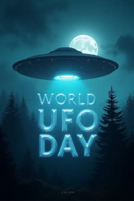 Ufo Sightings Art Image 2025 - Free World Ufo Day 2025 Download