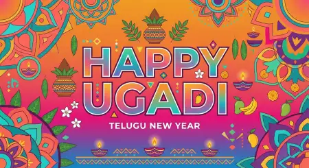 Free Ugadi Festival 2026 Wishes Background Image Download