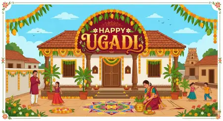 Free Ugadi Festival Celebration Wallpaper Background Image Download